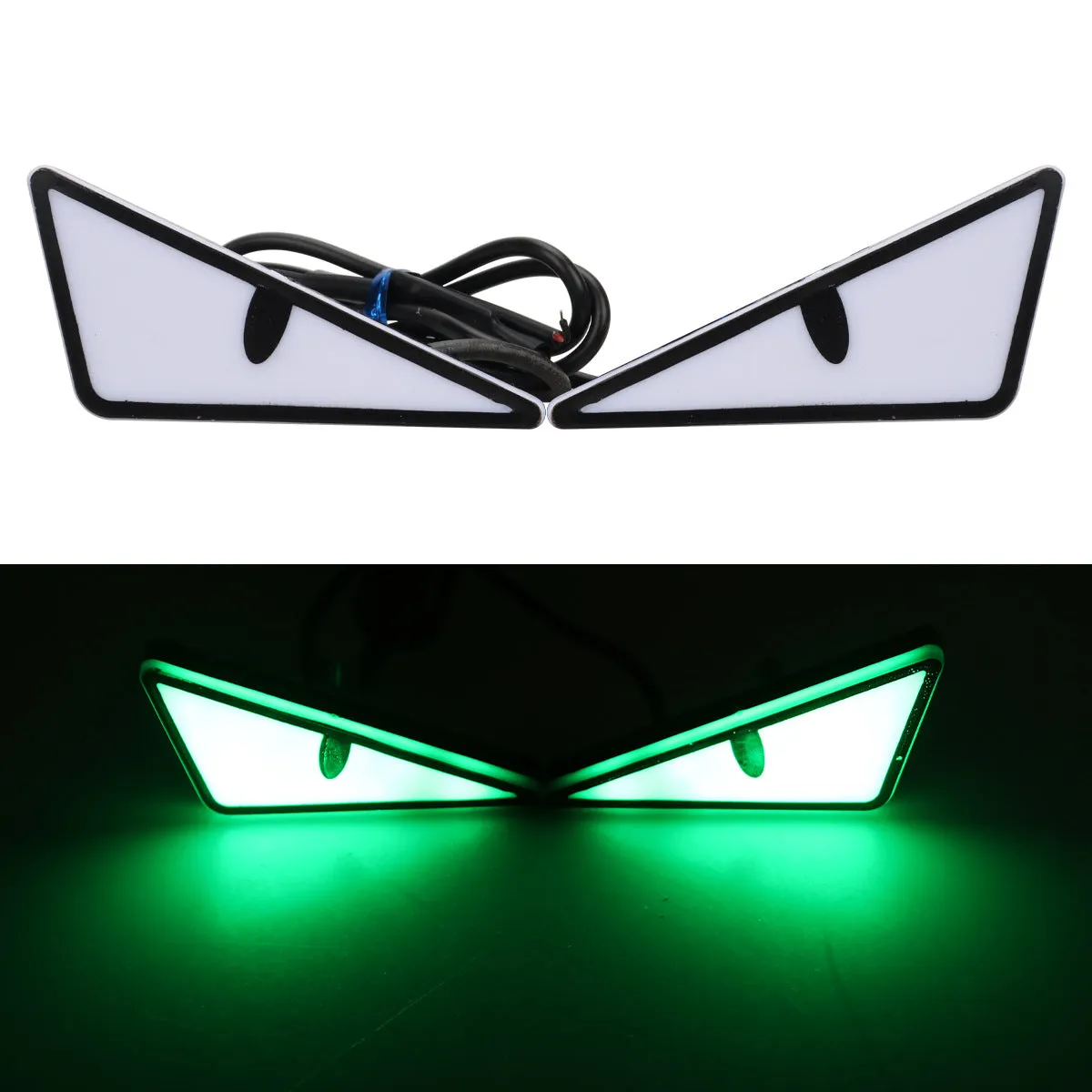 Triangle motorcycle decorative light in waterproof plastic housing with semicycle lens in amber colour option