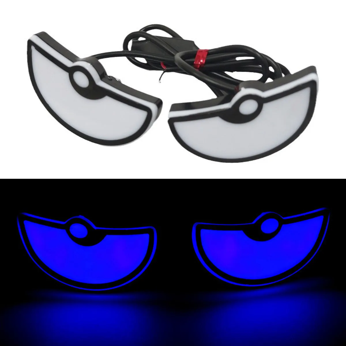 Triangle motorcycle decorative light in waterproof plastic housing with semicycle lens in amber colour option