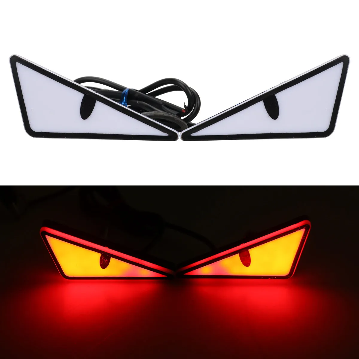 Triangle motorcycle decorative light in waterproof plastic housing with semicycle lens in amber colour option