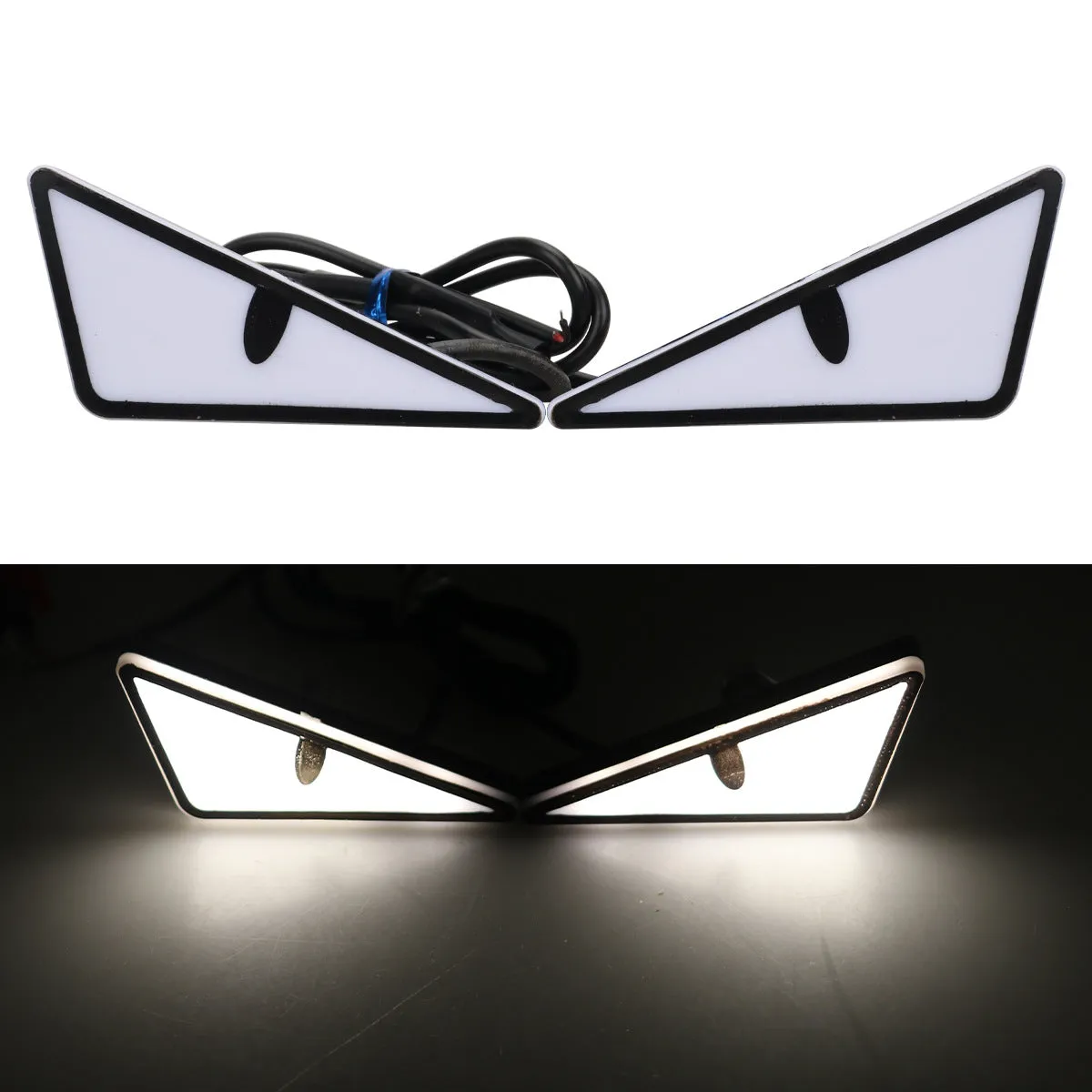 Triangle motorcycle decorative light in waterproof plastic housing with semicycle lens in amber colour option