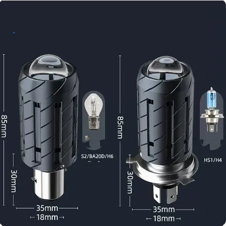 Chunfeng motorcycle LED headlight conversion bulb with integrated far and near beam functions