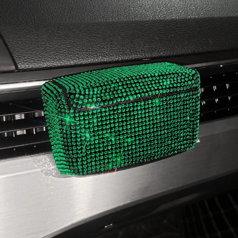 Creative car ashtray with covered design and vent mounting system in diamond finish colours
