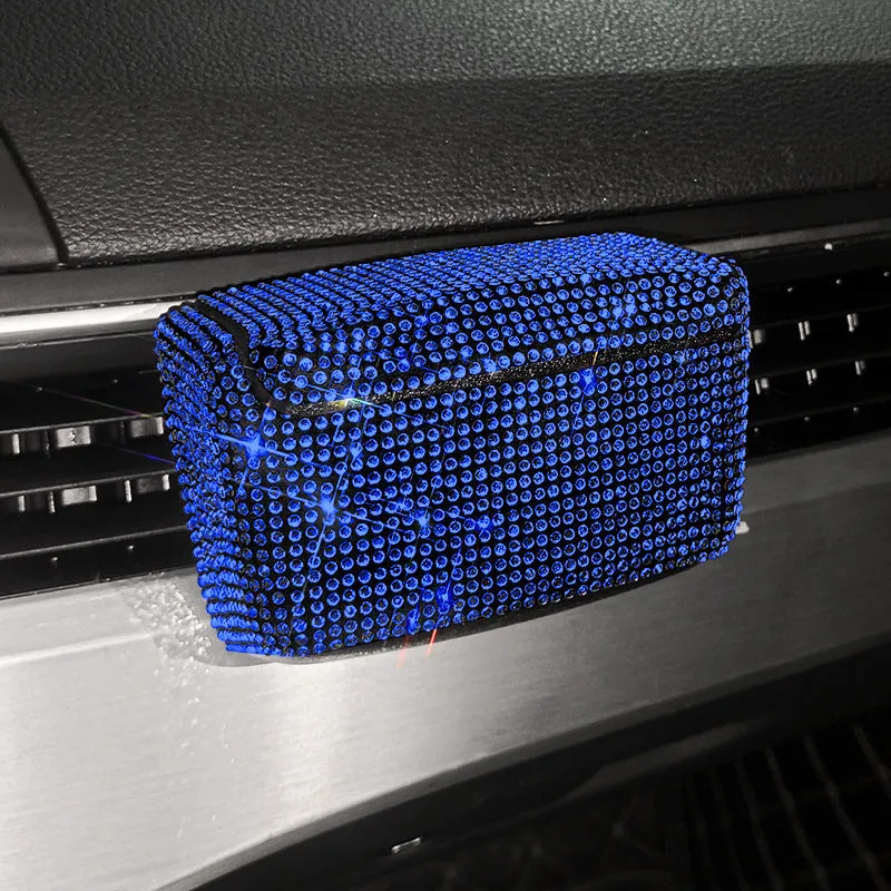 Creative car ashtray with covered design and vent mounting system in diamond finish colours