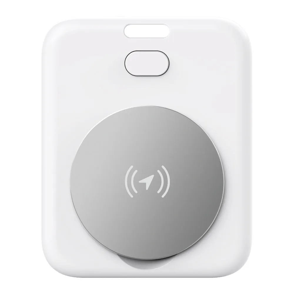 White ABS plastic pet GPS tracking device for cats and dogs with Apple compatibility