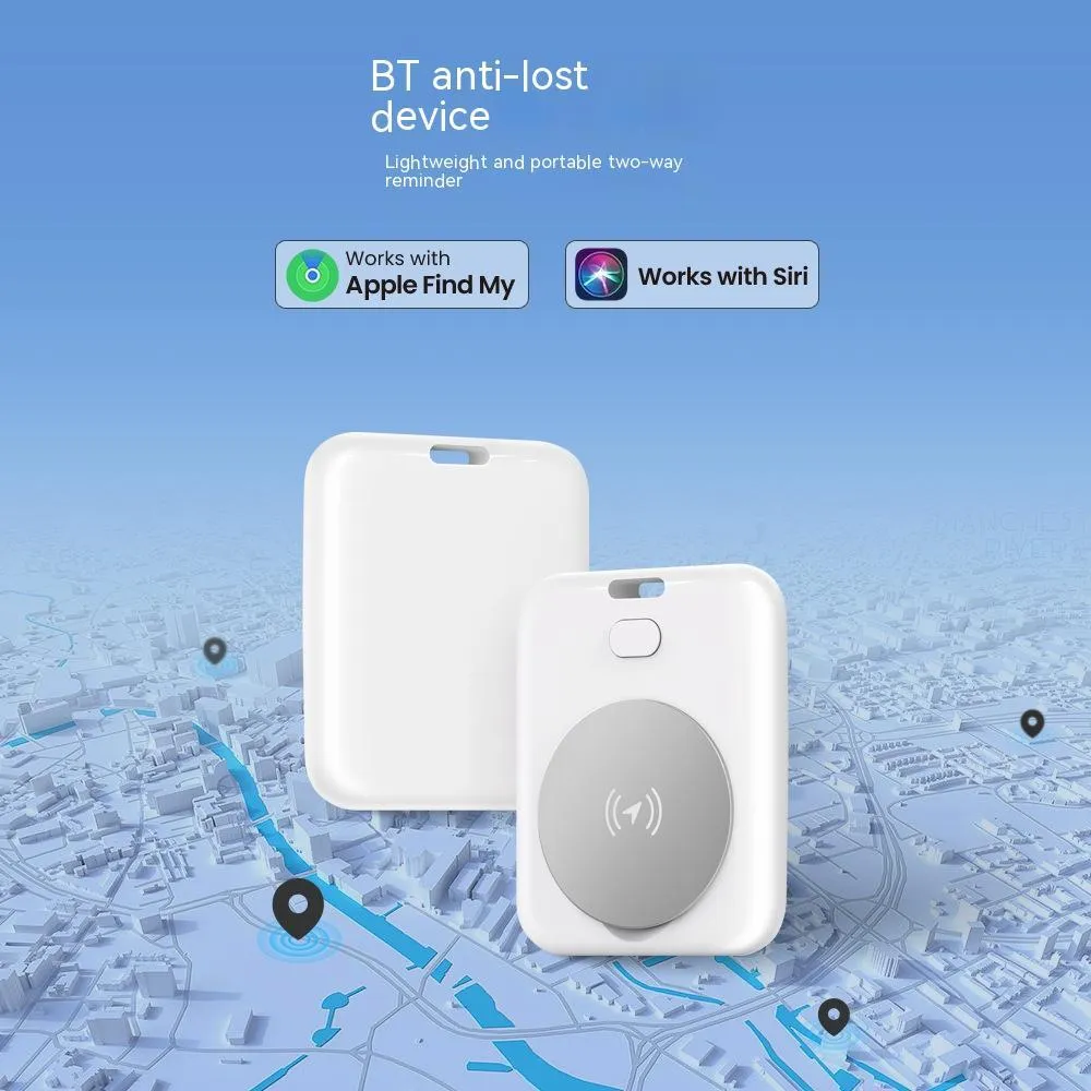 White ABS plastic pet GPS tracking device for cats and dogs with Apple compatibility