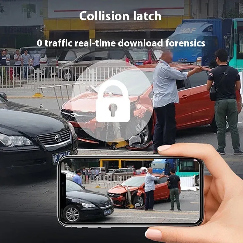10-inch car driving recorder touch screen GPS dual recording rear view camera night vision
