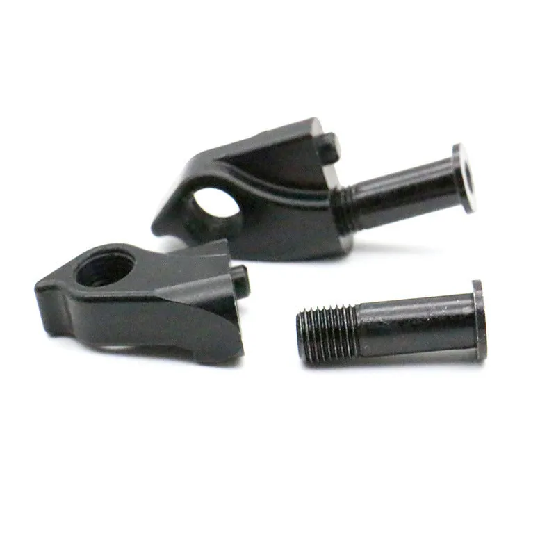 Quick Descent tail hook black aluminium alloy downhill frame crane hanging ear with screw