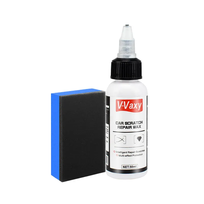 50ml car scratch wax paint repair solution in bottle with sponge and cloth options