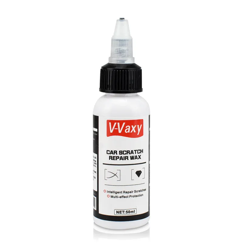 50ml car scratch wax paint repair solution in bottle with sponge and cloth options