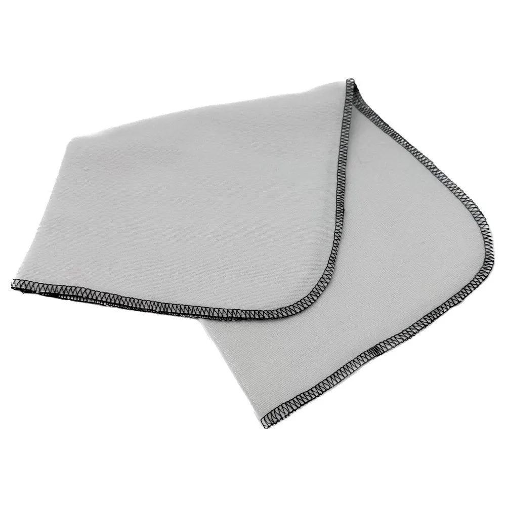 Cleaning and polishing cloth set with long 13x50cm cotton cloth, fine horse hair brush, and wooden handle brush in gift box