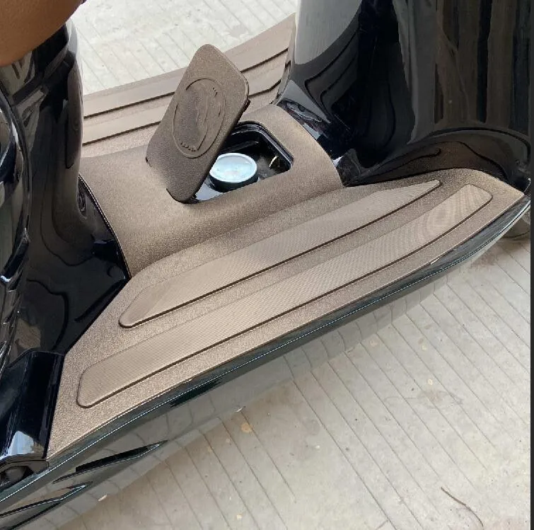 Motorcycle 3D rubber foot pad modification accessories showing four colour and style options