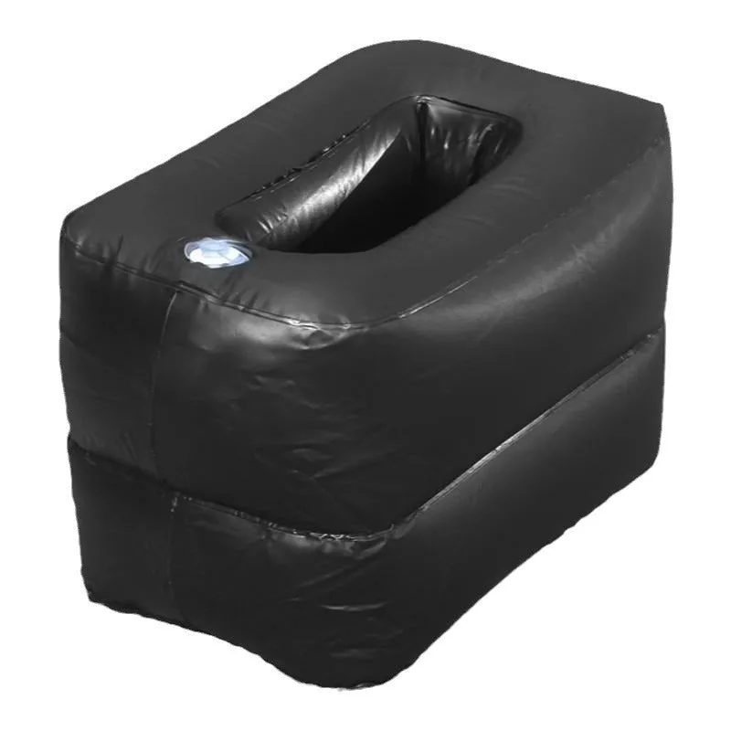 Black inflatable PVC car rear seat strip block 125cm long pier