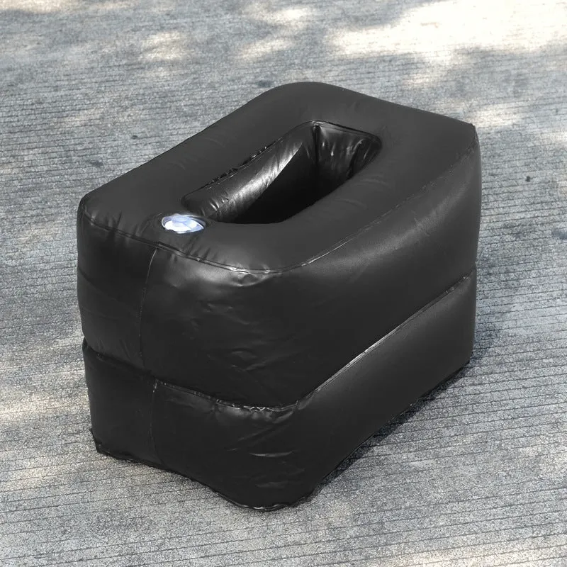 Black inflatable PVC car rear seat strip block 125cm long pier