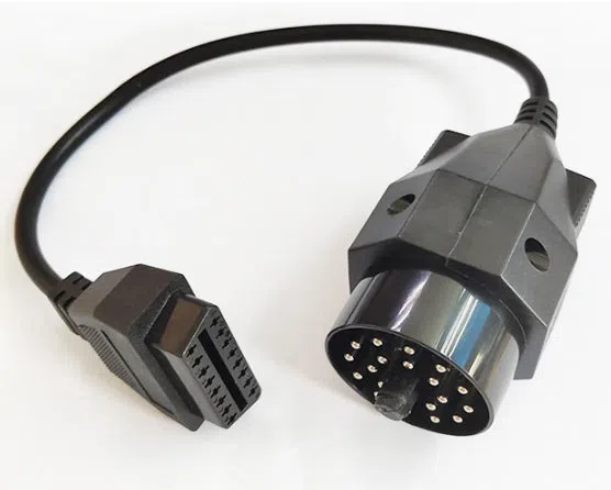 Black 1-metre OBD connection conversion wire for automobile diagnosis equipment