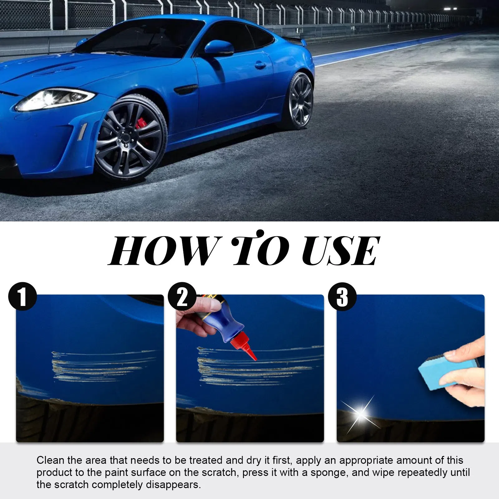Portable Car Paint Care Scratch Polishing Repair Cream 100ml for Minor Scratches and Swirl Marks Quick DIY Solution Single or Boxed Option