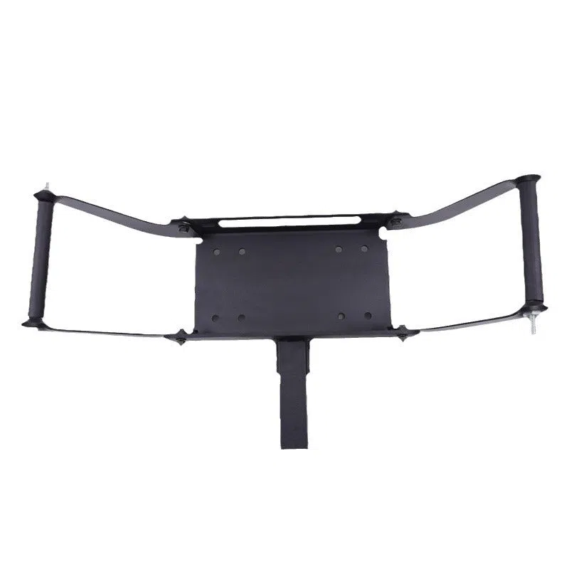 Black external square mouth portable quick plug self-rescue winch bracket for vehicle recovery