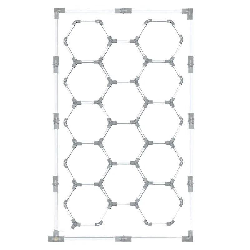 Garage hex mechanic station honeycomb work light with PC housing, 680-720W, strip shape in blue frame