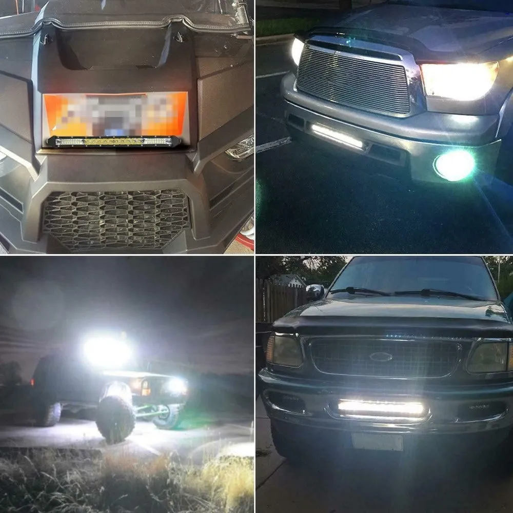 Ultra-thin aluminium alloy LED strip light for vehicle mounting in three length options