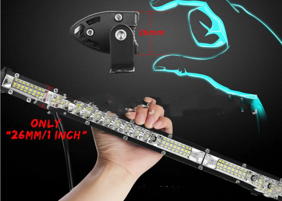 Ultra-thin aluminium alloy LED strip light for vehicle mounting in three length options
