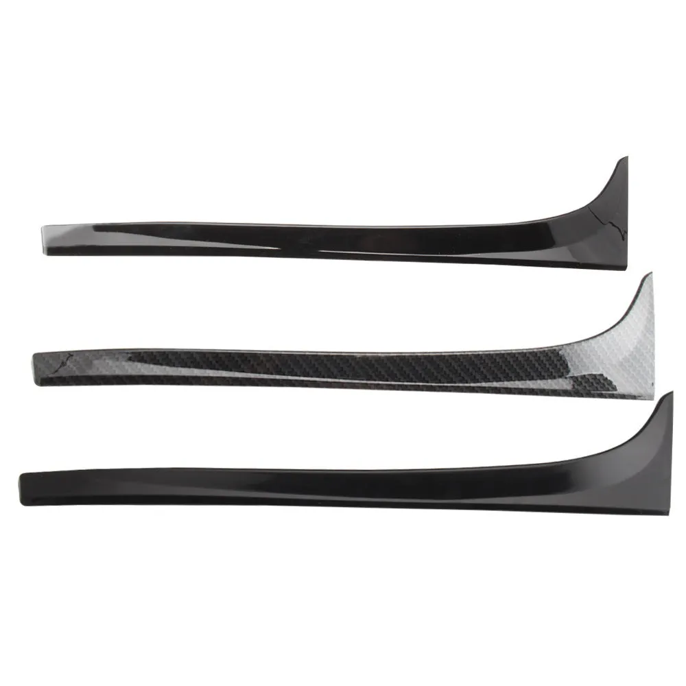 Glossy black ABS plastic rear side spoiler wing for Volkswagen Golf 7 MK7 car.