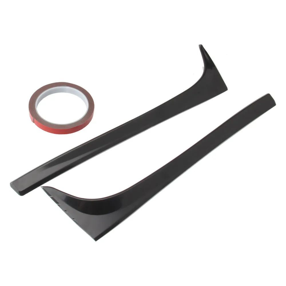 Glossy black ABS plastic rear side spoiler wing for Volkswagen Golf 7 MK7 car.