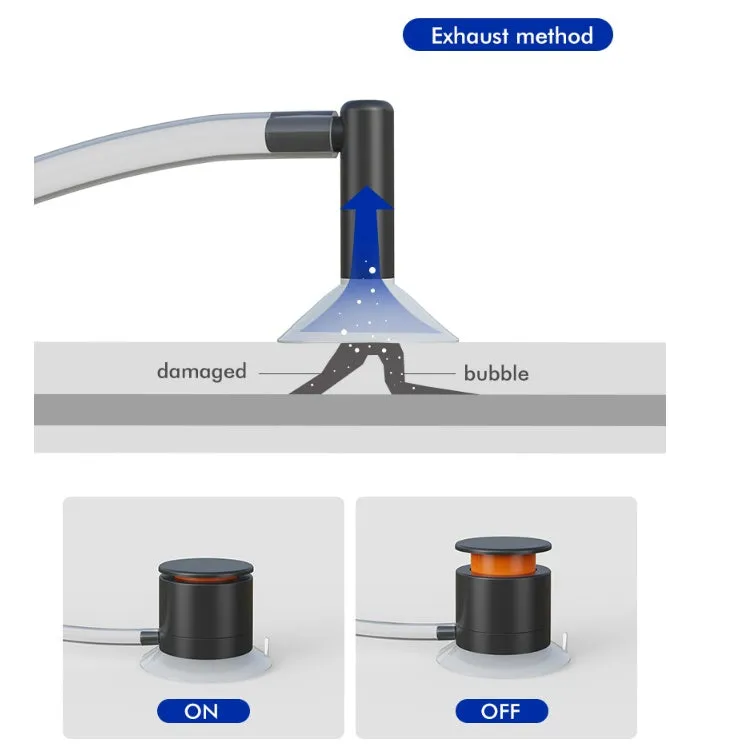 Plastic car windshield crack repair tool with glass corrector for DIY automotive damage repair