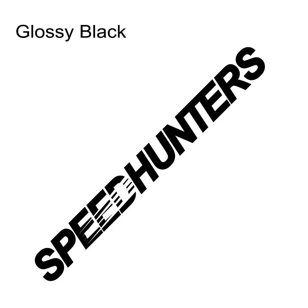 Speed Hunters reflective vinyl car sticker measuring 59cm by 10cm in multiple colour options.