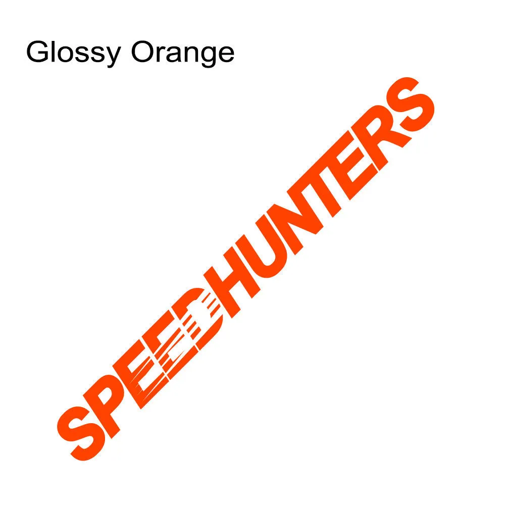 Speed Hunters reflective vinyl car sticker measuring 59cm by 10cm in multiple colour options.