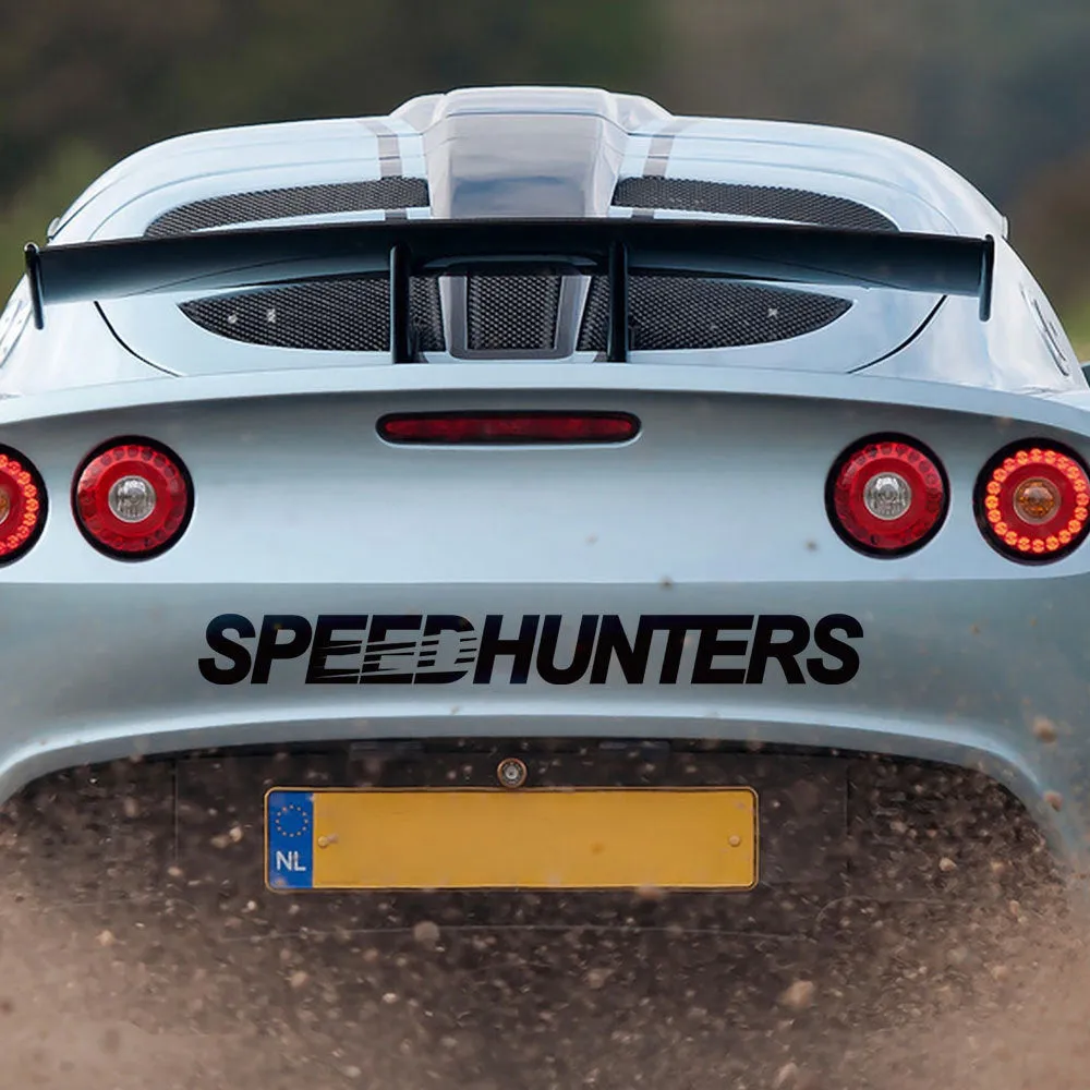 Speed Hunters reflective vinyl car sticker measuring 59cm by 10cm in multiple colour options.