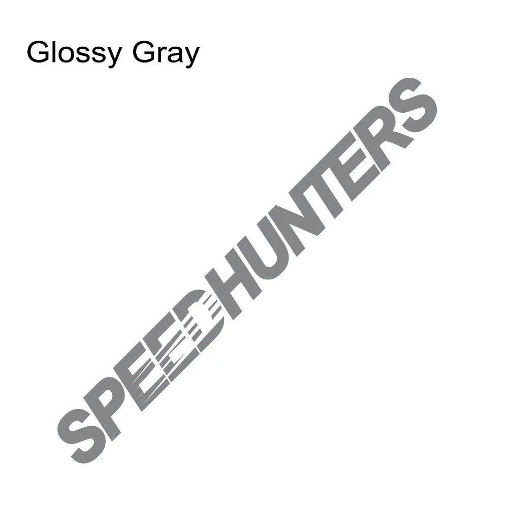 Speed Hunters reflective vinyl car sticker measuring 59cm by 10cm in multiple colour options.