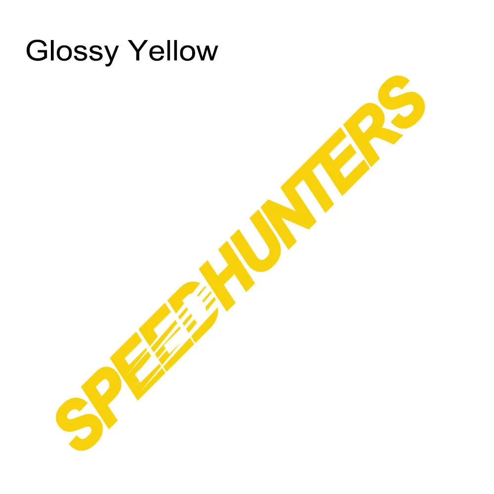 Speed Hunters reflective vinyl car sticker measuring 59cm by 10cm in multiple colour options.