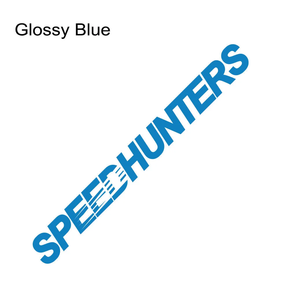 Speed Hunters reflective vinyl car sticker measuring 59cm by 10cm in multiple colour options.