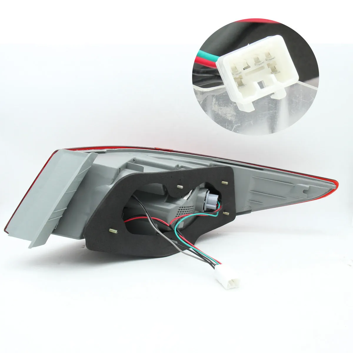 Hyundai Sonata tail light outer half assembly red LED ABS aluminium construction