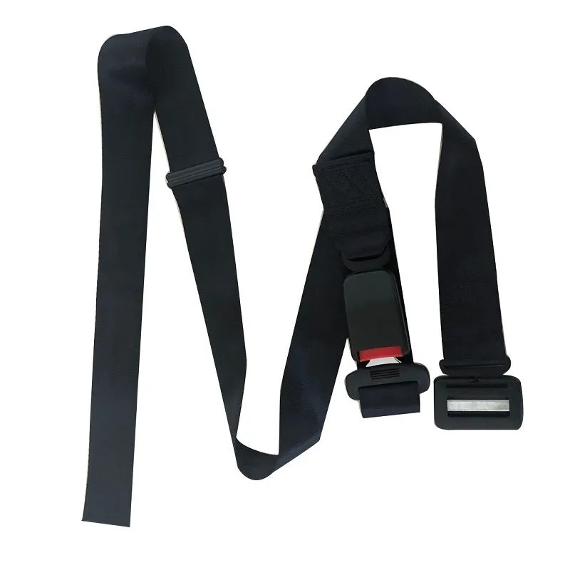 Black pregnant women's safety belt with ABS metal buckle for anti-strangulation protection