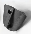 Black leather racing harness shoulder strap cover with limit buckle for RECARO and Bride seats
