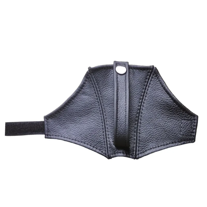 Black leather racing harness shoulder strap cover with limit buckle for RECARO and Bride seats