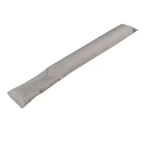 Leather-look PU car seat gap filler strip in black, beige, brown, and grey colours.