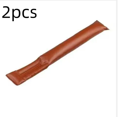 Leather-look PU car seat gap filler strip in black, beige, brown, and grey colours.