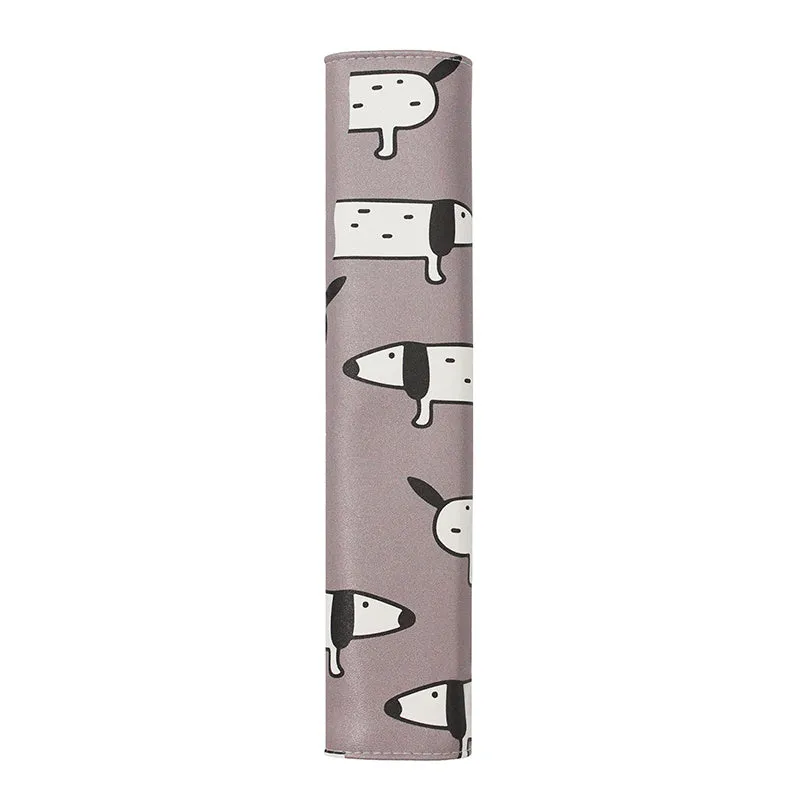 Cute Dachshund cartoon design artificial leather car seat belt shoulder cover.