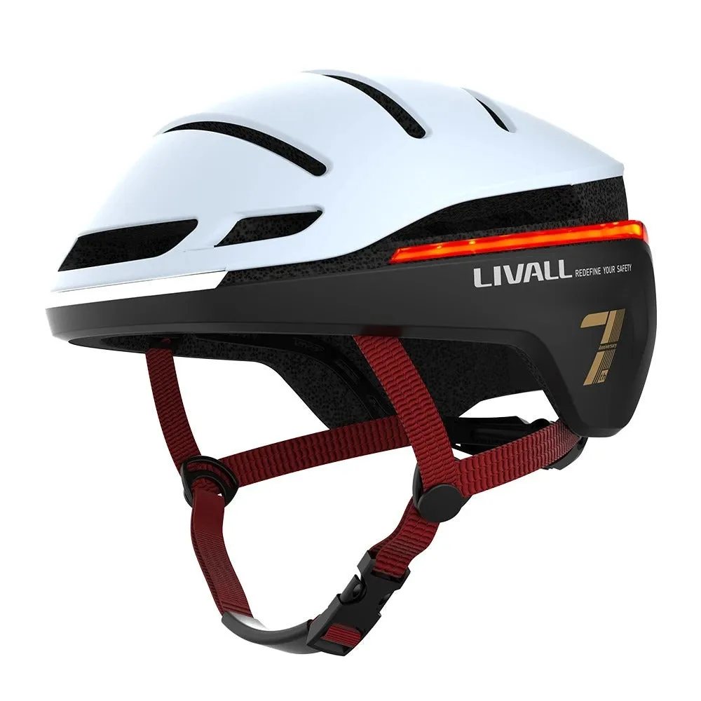 Smart bicycle night riding safety helmet with flash control in Aurora Purple colour