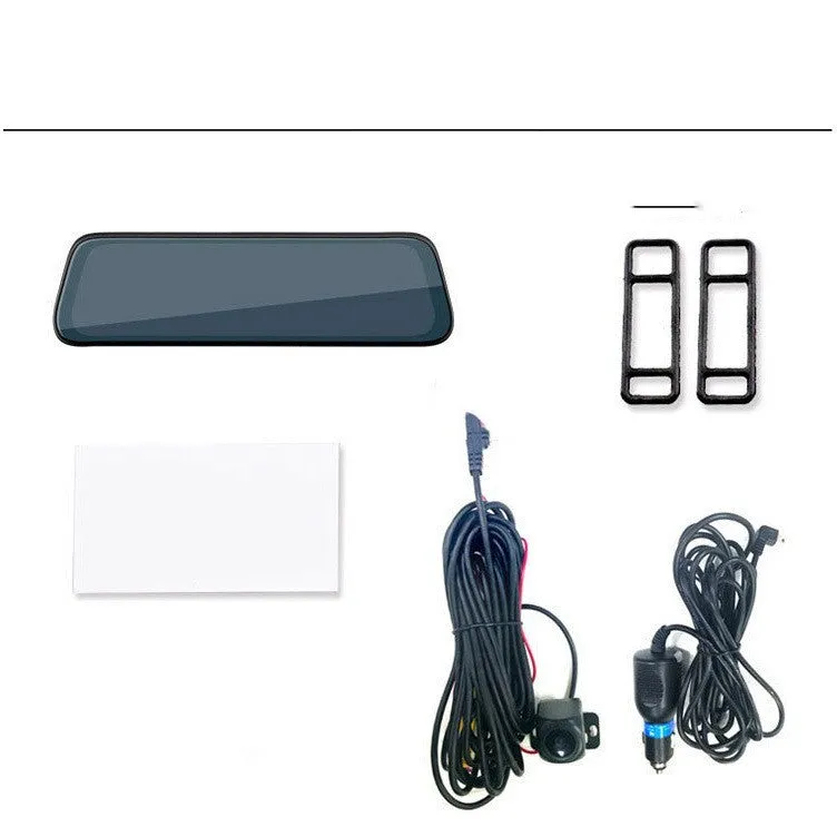 10-inch touchscreen car dashboard camera with front and rear dual-lens 1080p recording system
