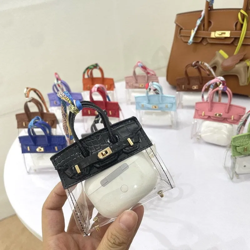 Women's artificial leather car key case showing luxury pattern designs in multiple colour options