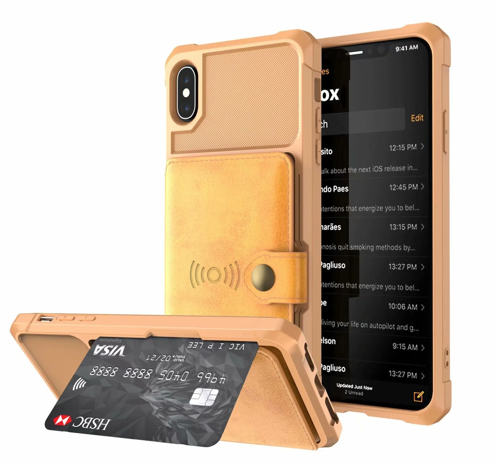 Geometric pattern PU leather back cover mobile phone case in five colours for iPhone and Samsung models.