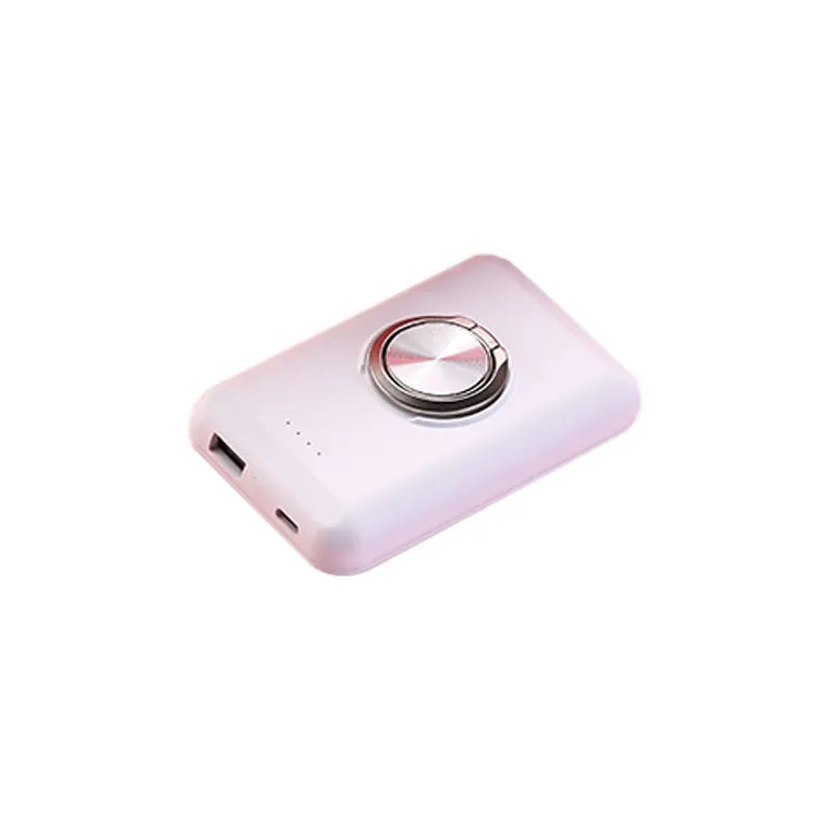 Ultra-thin magnetic clip power bank with 5000mAh capacity for Apple devices