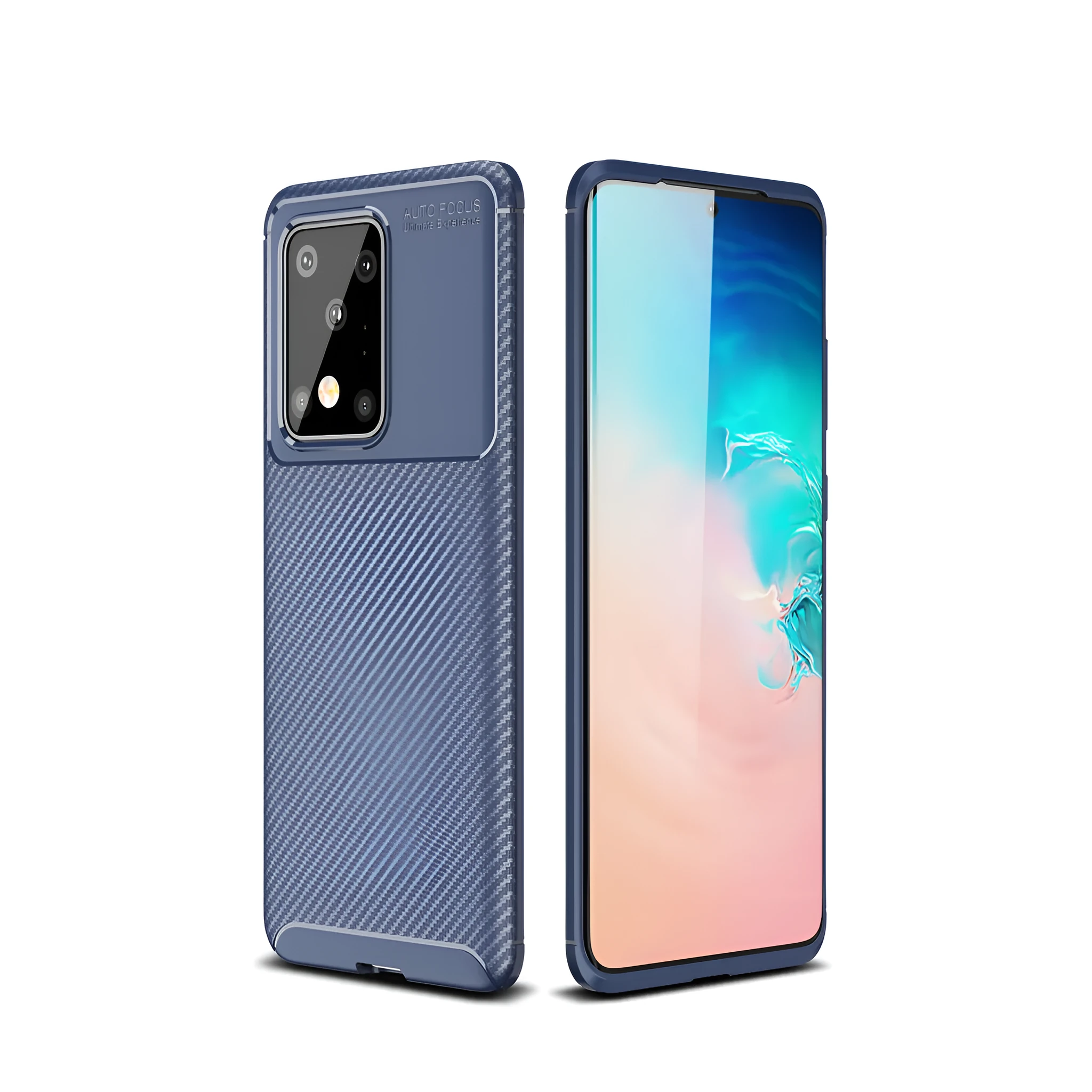 Beetle TPU back cover phone case for Samsung Galaxy in black, blue, and brown solid colours
