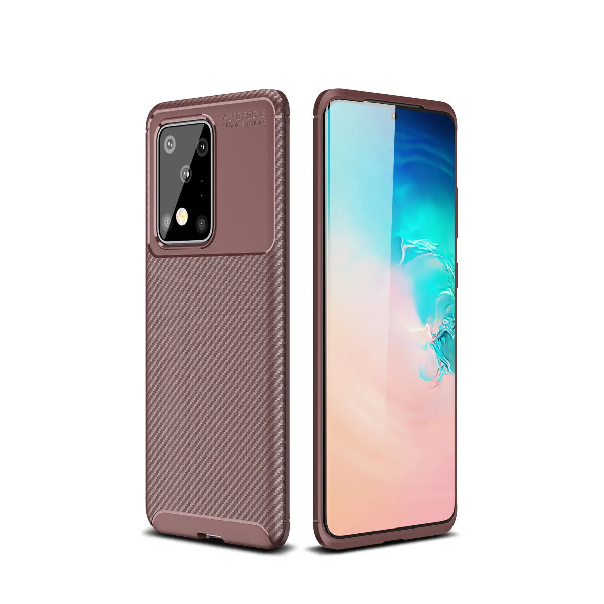 Beetle TPU back cover phone case for Samsung Galaxy in black, blue, and brown solid colours