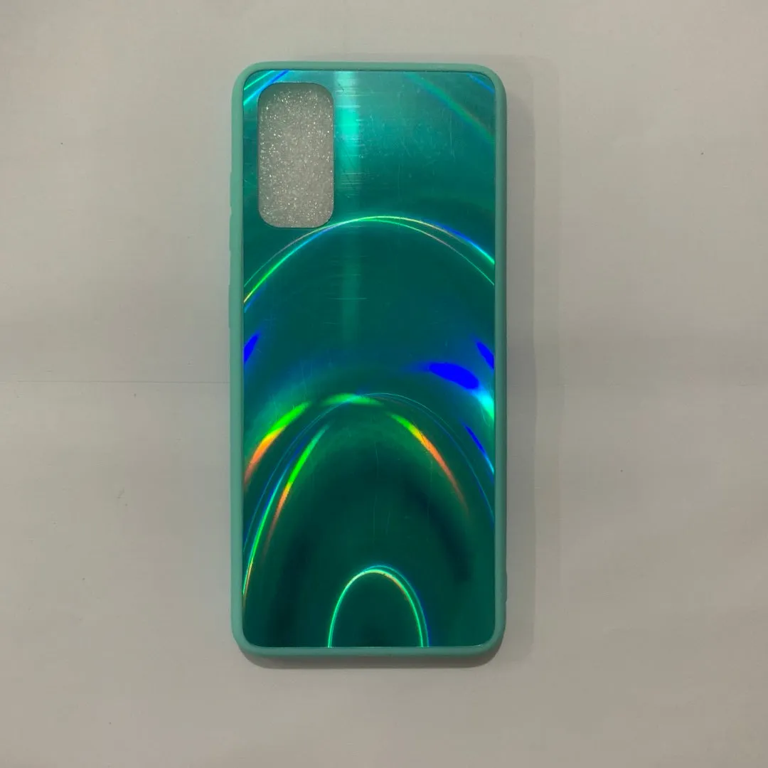 Marble pattern shockproof silicone phone case for Samsung models in multiple colours.