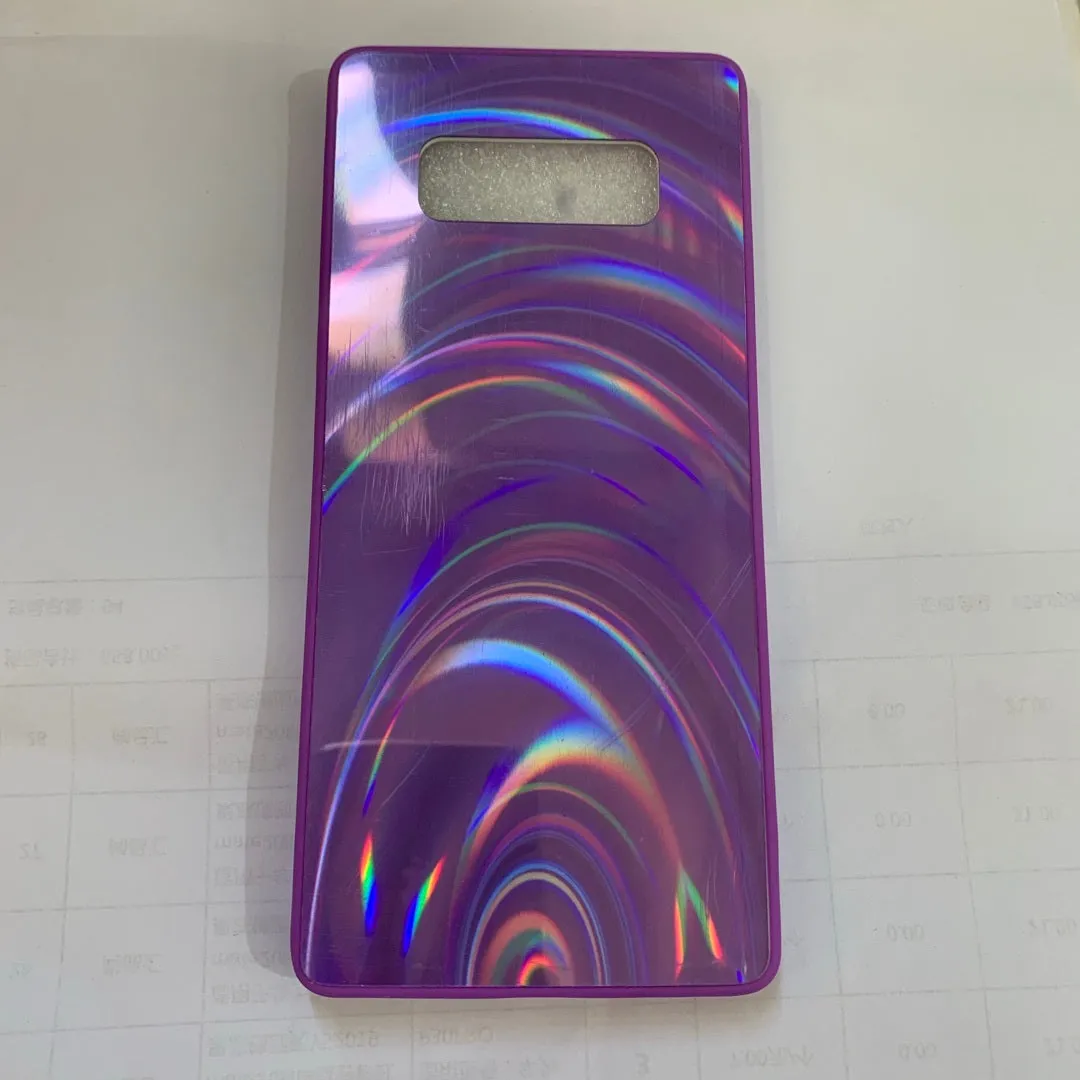 Marble pattern shockproof silicone phone case for Samsung models in multiple colours.