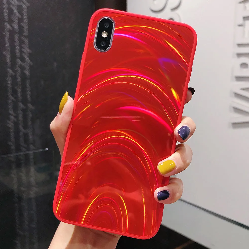 Marble pattern shockproof silicone phone case for Samsung models in multiple colours.