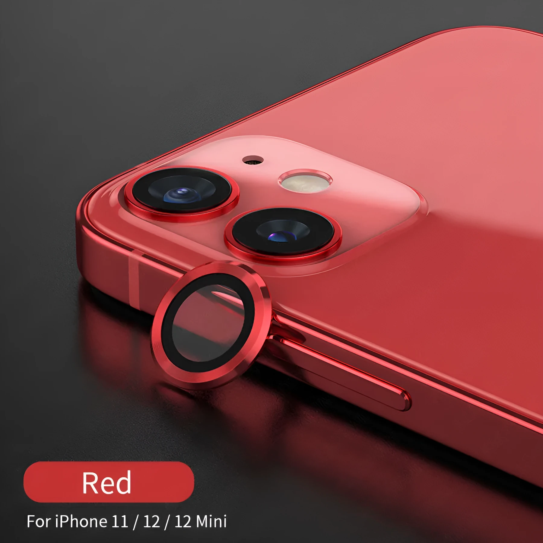 Hawk Eye metal tempered glass camera lens protector film for iPhone in multiple colours
